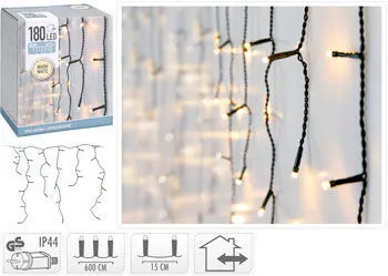 Lyskedja Istappar 180 Led 6 Meter