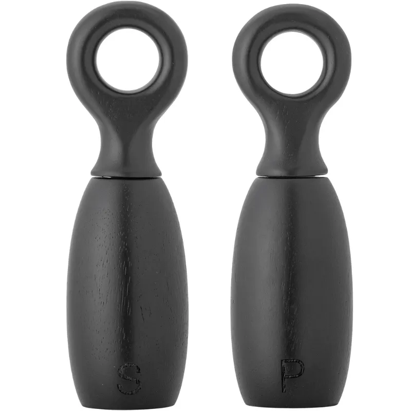 Martim Salt & Pepparkvarn, Svart, Gummiträd 2 St