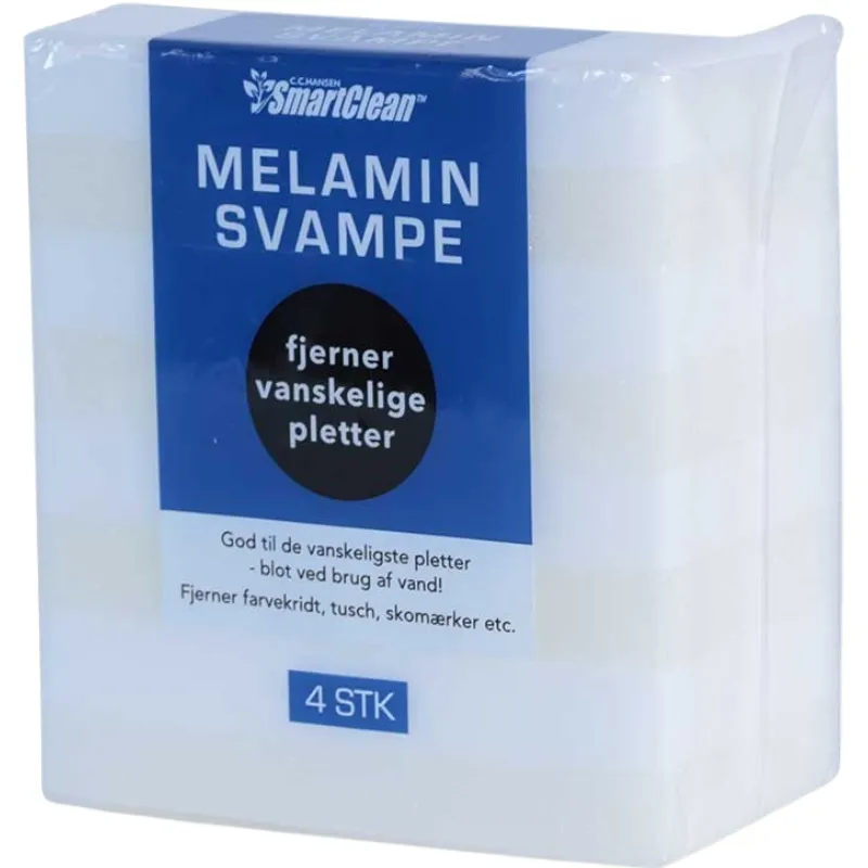 Melaminsvampe | 4 Stk./Pk. | Hvid | Cc Hansen