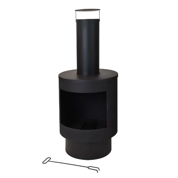 Metallkamin, 44 Cm Utomhus Eldstad