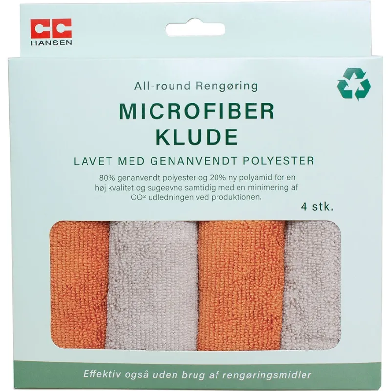 Microfiberklude | 4 Stk./Pk. | Cc Hansen