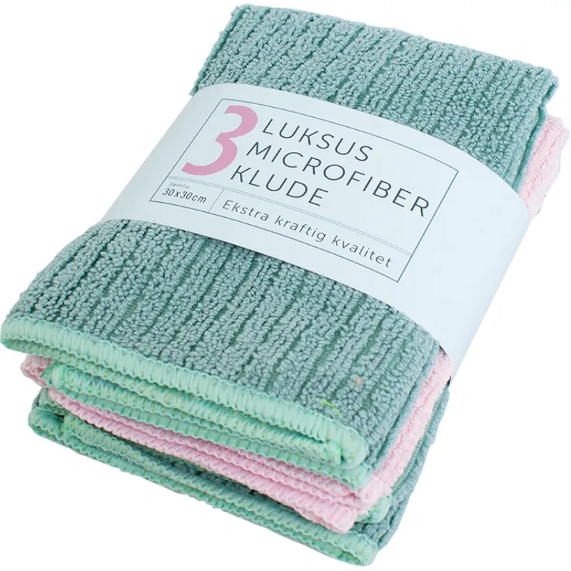 Microfiberklude | Ekstra Kraftig Kvalitet | 3 Stk. | Cc Hansen