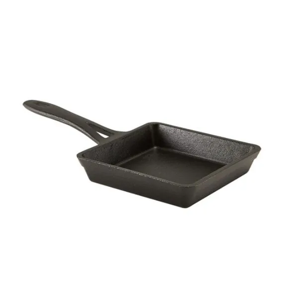 Mini Gjutjärnspannor 13 x 3 Cm Fyrkantig