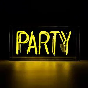Neon Party Bar LED Skylt Gul