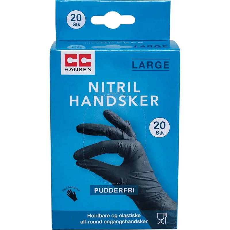 Nitrilhandsker | Large | 20 Stk. | Cc Hansen