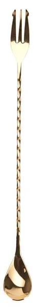 Nordicbar Barsked med Gaffel 30 cm Guld