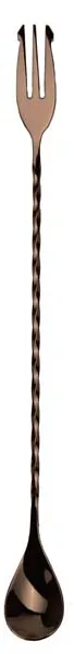 Nordicbar Barsked med Gaffel 30 cm Svart