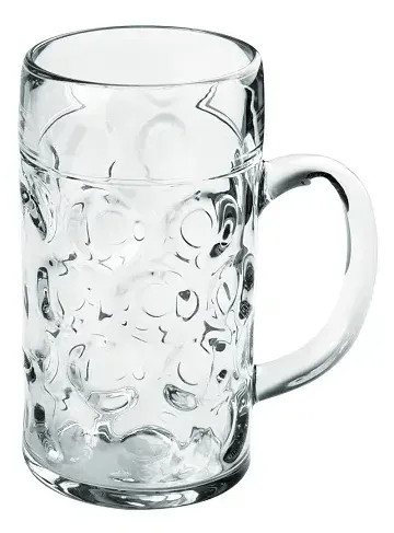 Ölglas med hank 0,5 l