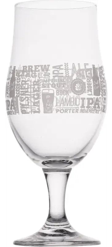 Ölglas med tryck 49 cl