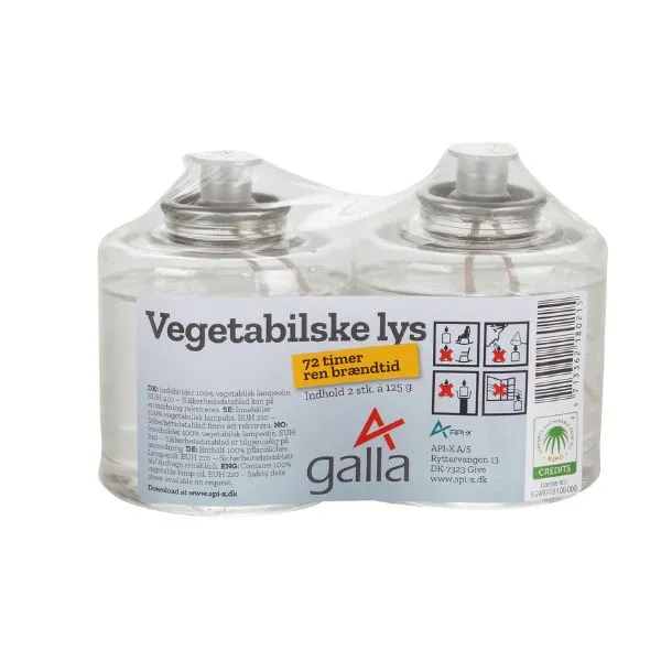 Olielys 36 Timer, Galla Vegetabilske 2 Stk