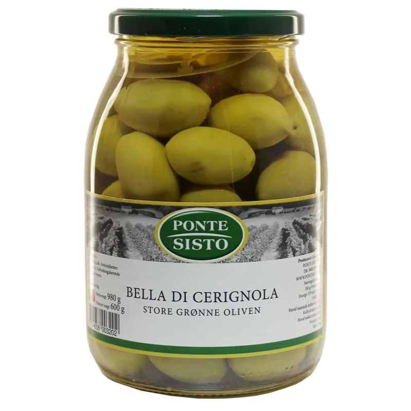 Oliven Grön Bella Di Cerignola M/sten 980 g