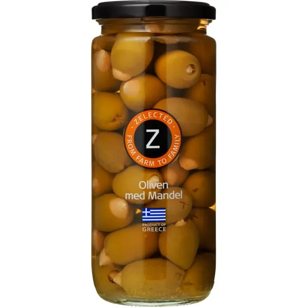 Oliven M/mandel Zelected 510g