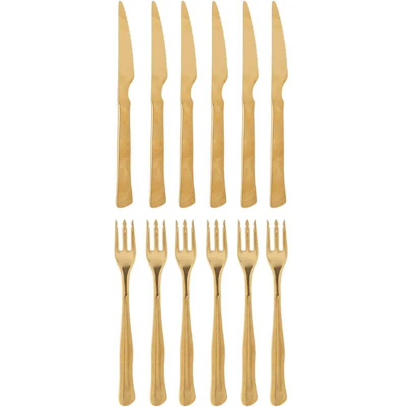 Ollin Grillbestick, Multipack, Guld, Rostfritt Stål 12 St.