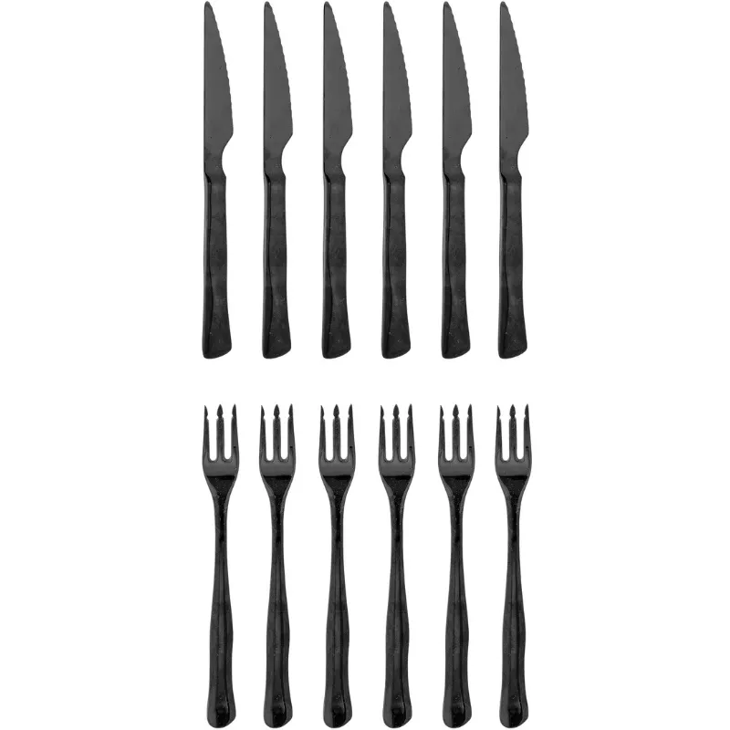 Ollin Grillbestik, Multipak, Sort, Rustfri Stål 12 Stk