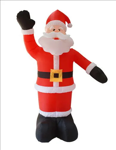 Oppustelig Julgubbe 240 Cm. M. Led Utan- Och Inomhus