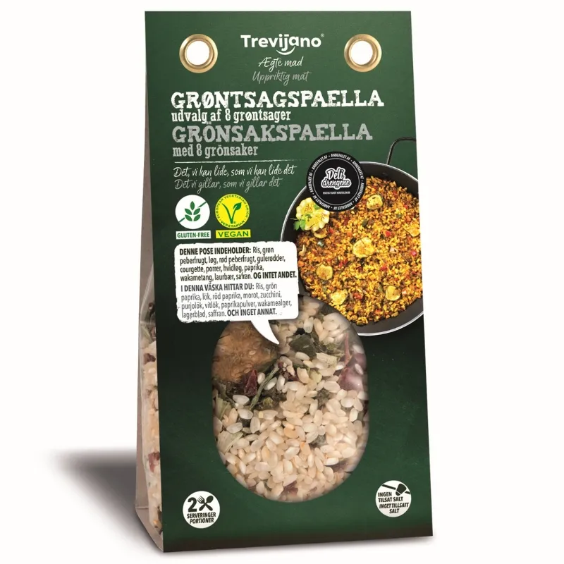 Paella Med 8 Olika Grönsaker Påse 280g