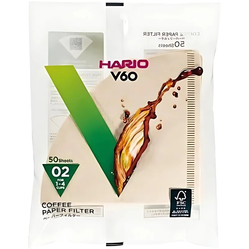 Pappersfilter 02 Natur 50 St. - Hario