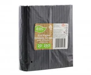 Papperssugrör Svart 6x197 Mm / 250 St.