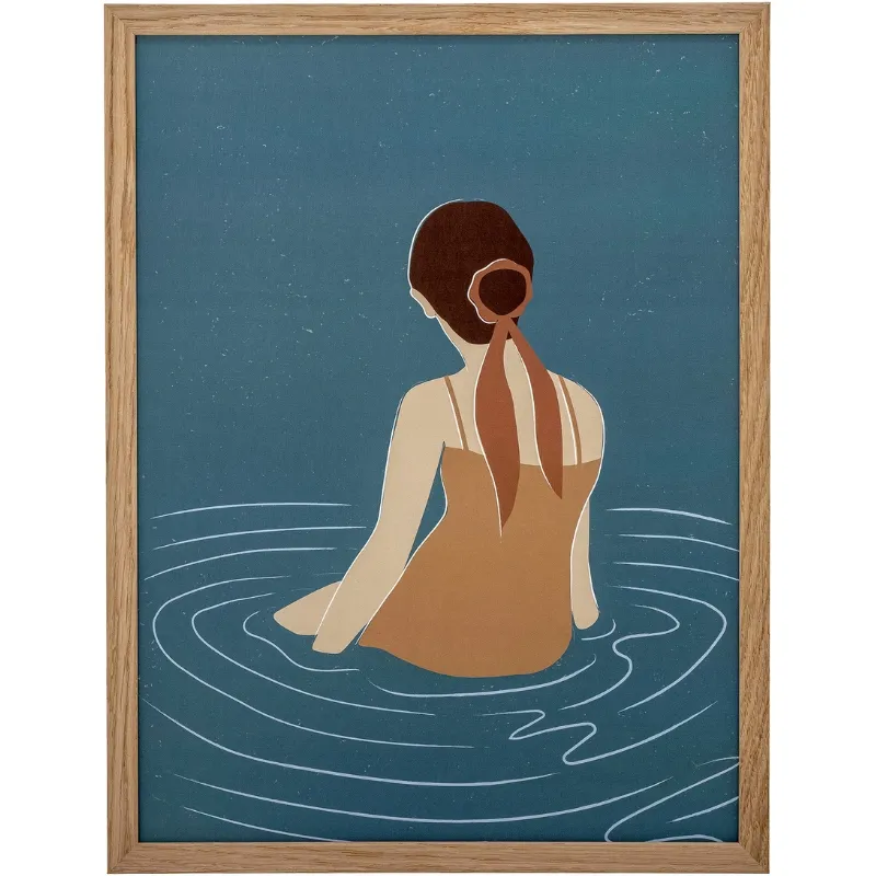 Parma Illustration Med Ramme, Natur, Eg