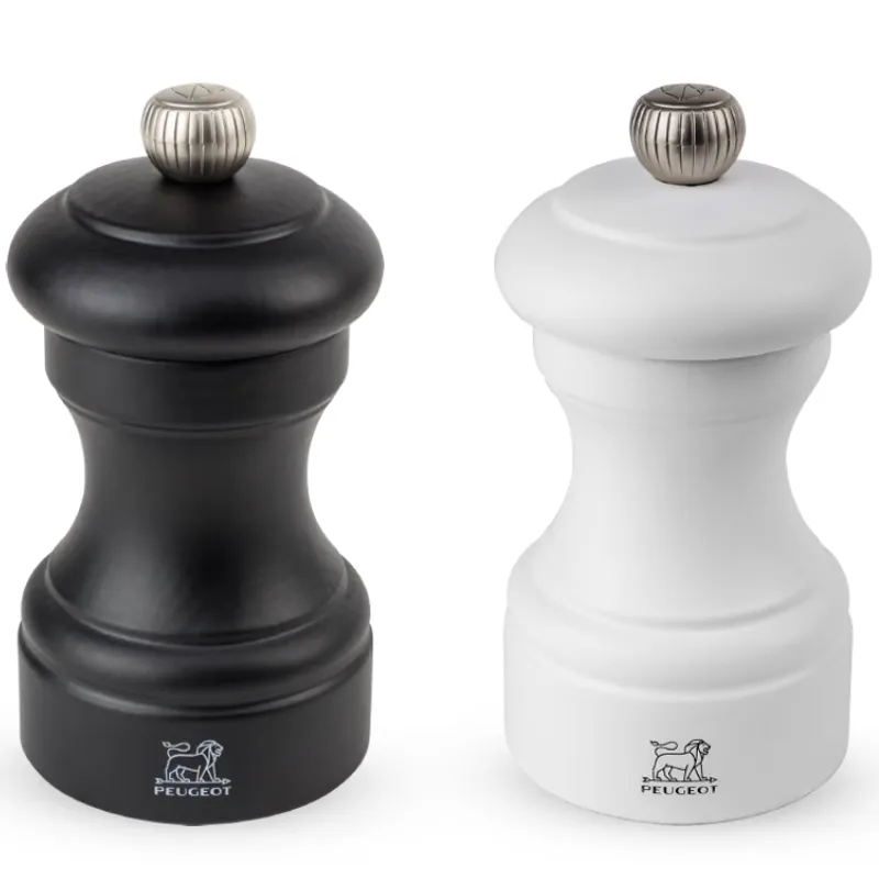 Peugeot Bistro Sæt Pm Sort + Sm Hvid Træ Sort/hvid Mat, 10cm