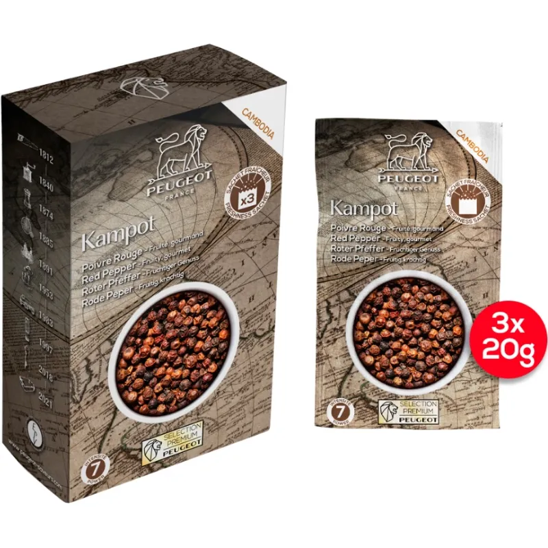 Peugeot Kampot Rød Peber 60g