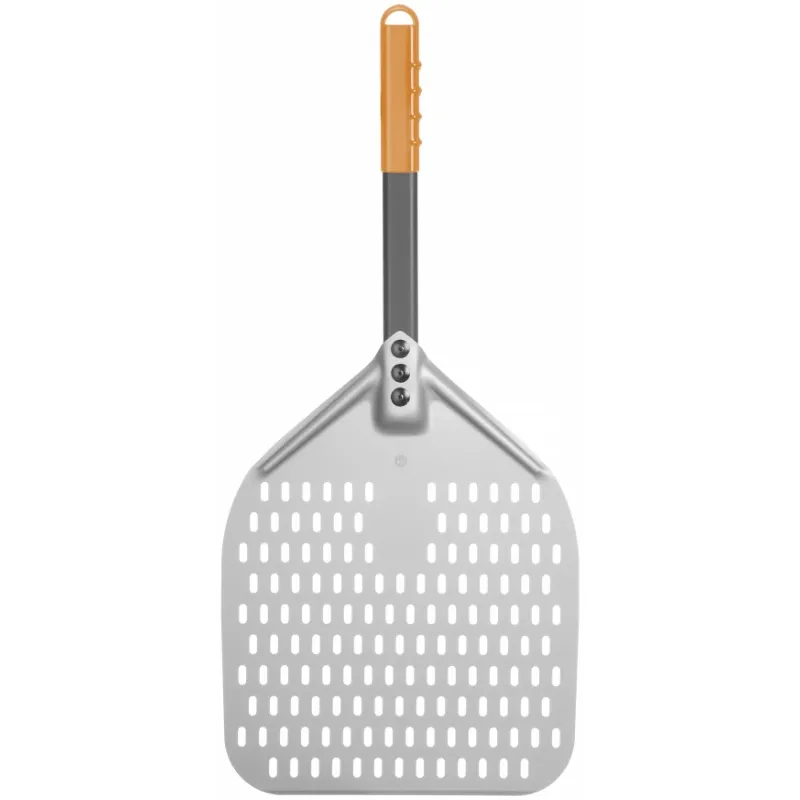 Pizzaspade Fyrkantig Perforerad Aluminium Hårdanodiserad 660x305 Mm
