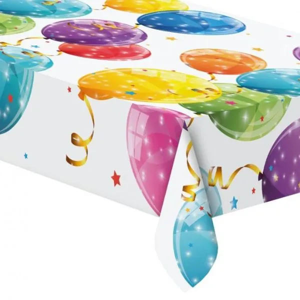 Plastduk "Funkande Ballonger" 120x180 Cm