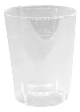 Plastglas Snapsglas