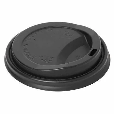 Plastlock Till Pappersmugg Högt Ø 90mm 50 St Svart