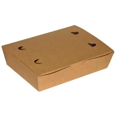 Pølseask Stor 200x140x50 Mm Brun/vit 100 St.