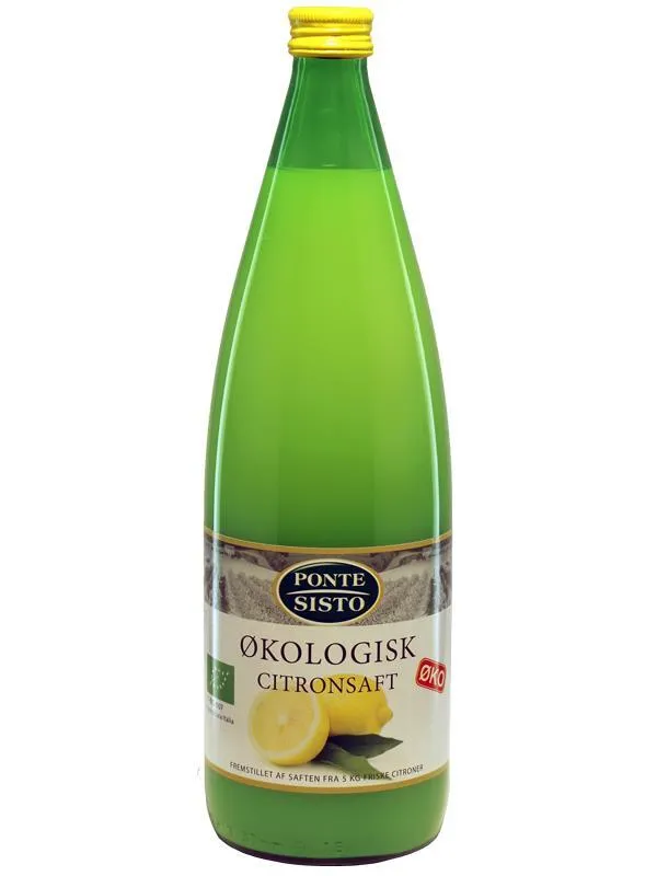 Ponte Sisto Citronsaft, Øko Fl 100