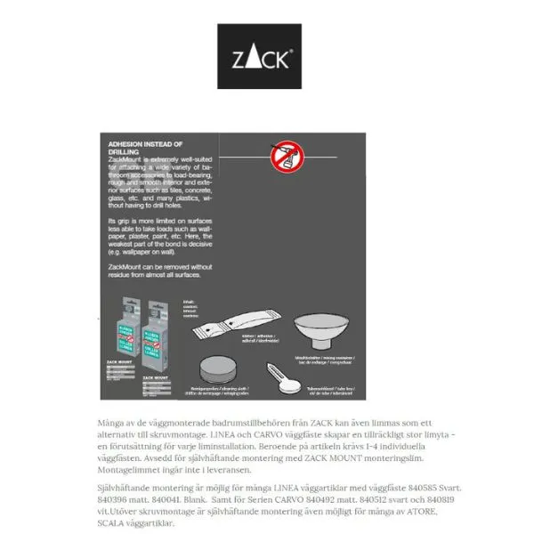 Väggfäste Set/2 Linea Zack®