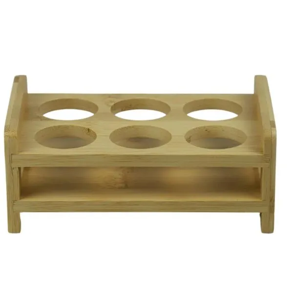 Trä Shotglas Hållare För 6 Shots