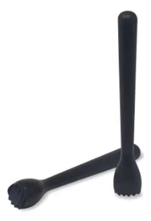 Räfflad Muddler 22 cm Svart