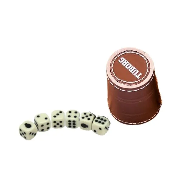 Raflebæger M/6 Terninger "Tuborg"