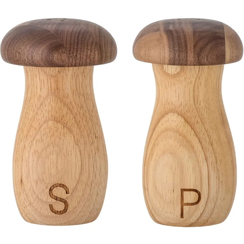 Rahim Salt & Pebersæt, Brun, Gummitræ 2 Stk