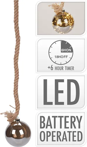 Reb M. Glaskula Ø15 Cm Silver