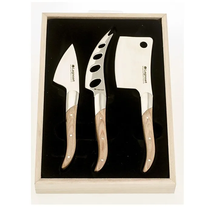 Reggio Ostknivset M/3 Delar Ljust Trähandtag