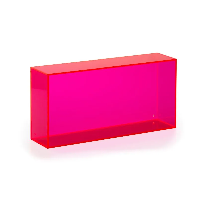 Rektangulär Väggkasse i Rosa Plast 40x20x10 Cm