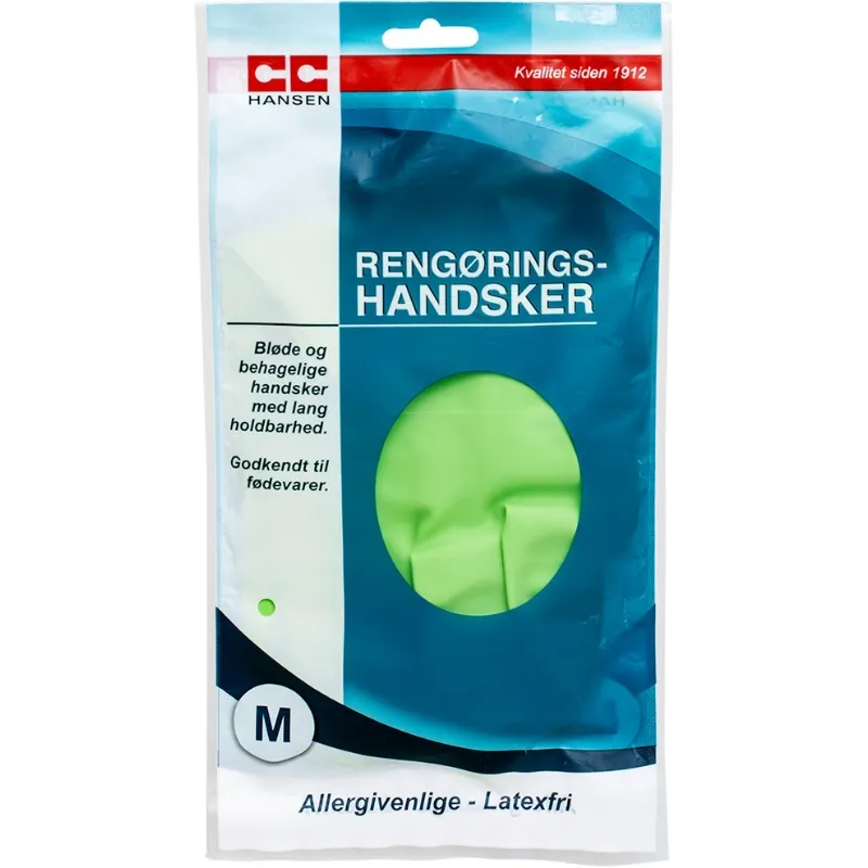 Rengøringshandsker, M | Latexfri | Cc Hansen