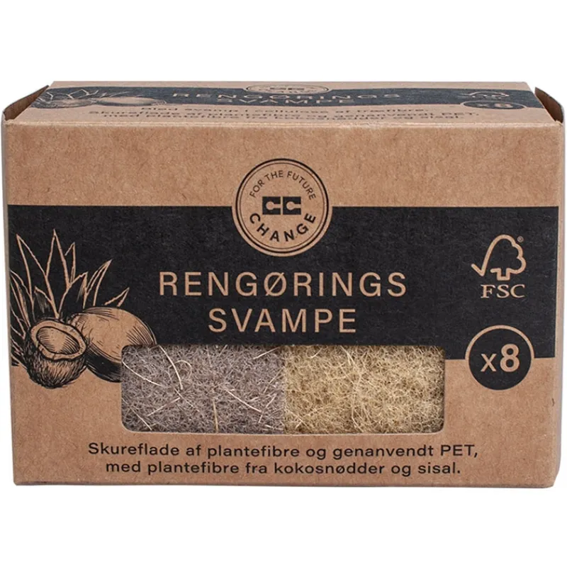 Rengøringssvampe | 8 Stk./Pk. | Cc Hansen