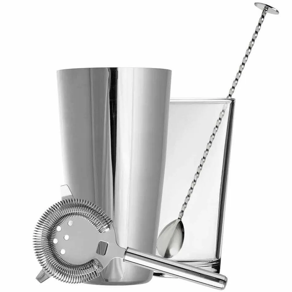 Retail Kit: Boston Shaker, Ske, Strainer & Instruktioner. - Urban Bar