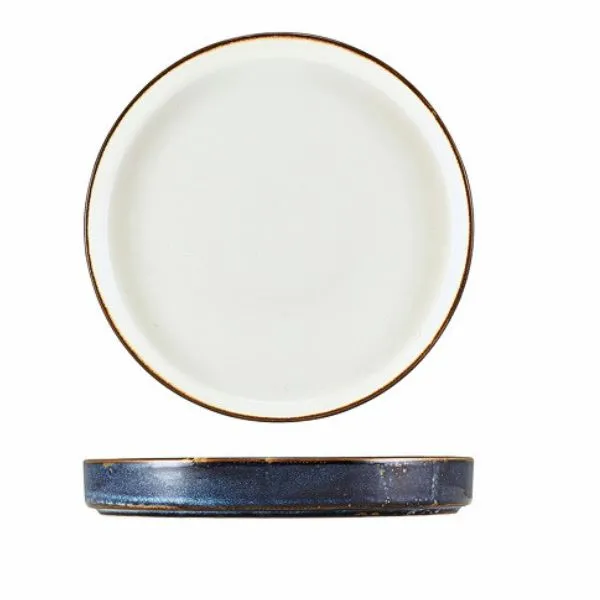 Terra Aqua Blå Tvåfärgad Presentationstallrik 26cm Genware