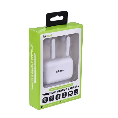 Tekmee Trådlösa Hörlurar, Vita