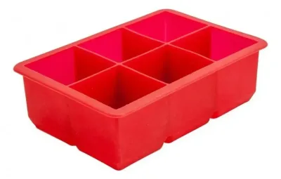 Silikon isbitsform med 6 fack