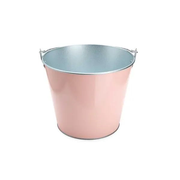 Rosa Metall Vinkylare Med Handtag, 5 Liter