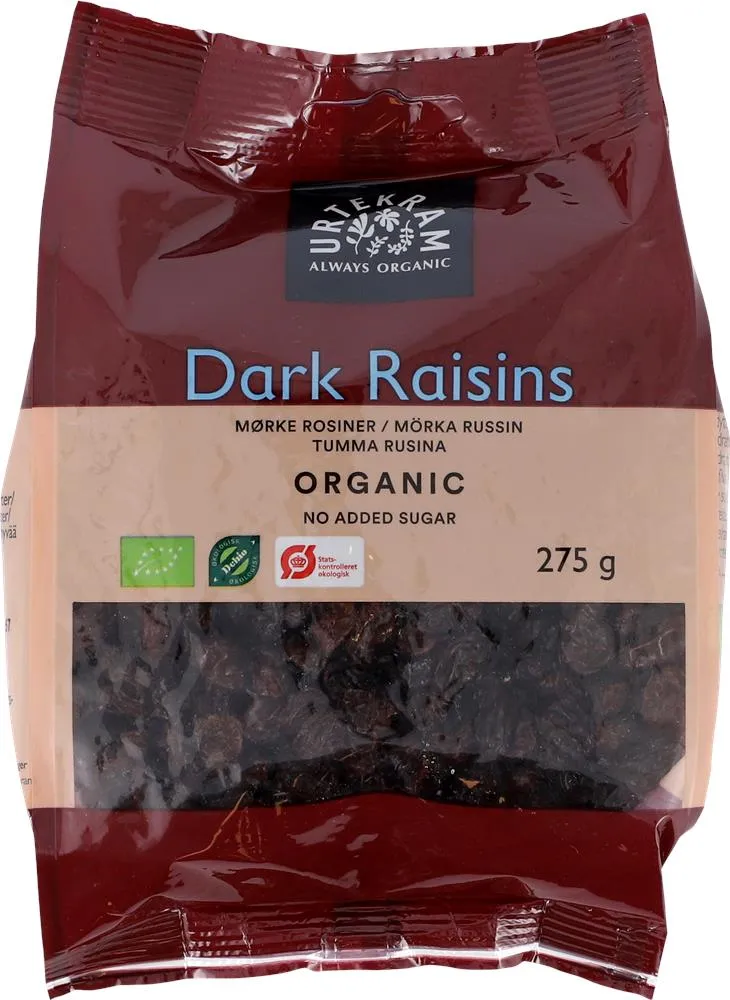 Rosiner Mörk Hompson Ekologisk Ps 275 G