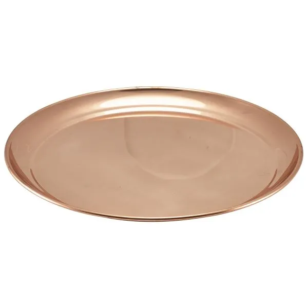 Rund Serveringsbricka i Koppar 30cm