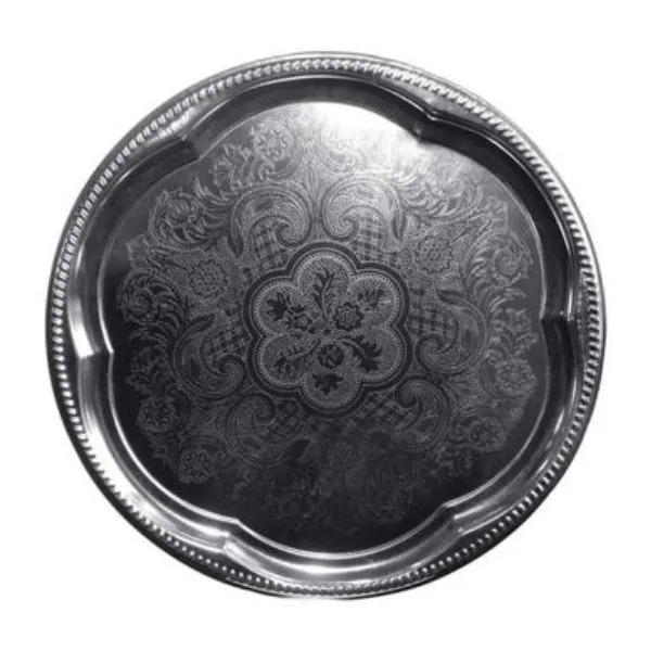 Runt Förkromat Fat Ø 35 Cm