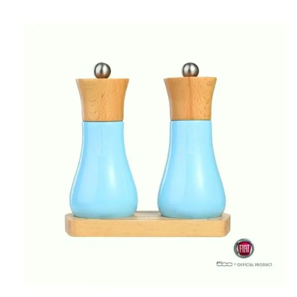 Salt Och Peppar Set - Fiat 500 Blå